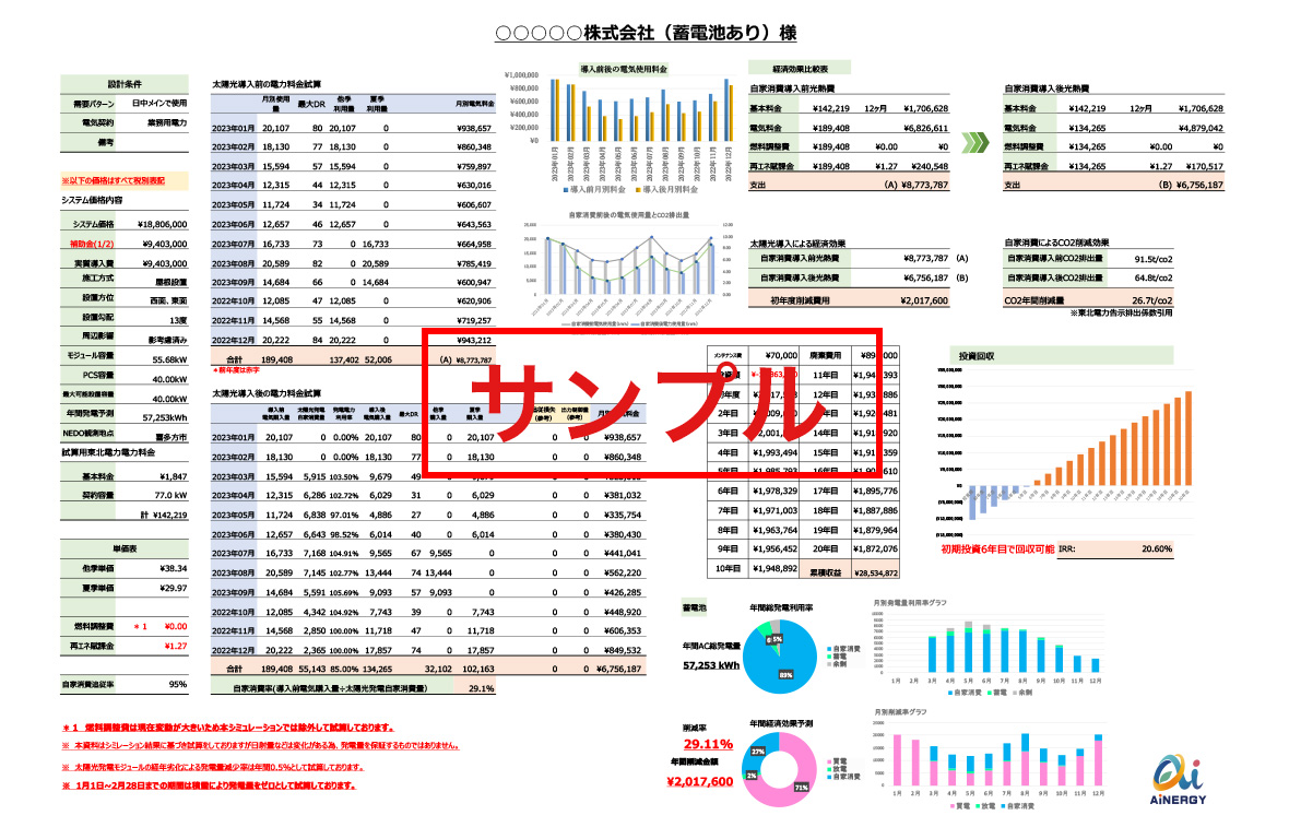 提案書のサンプル画像